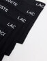 Lacoste essentials 5 pack trunks in black