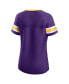 ფოტო #3 პროდუქტის Women's Purple Minnesota Vikings Original State Lace-Up T-shirt