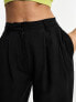 Фото #5 товара ASOS DESIGN Hourglass casual wide leg trouser in black