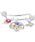 ფოტო #3 პროდუქტის Cubic Zirconia Flower, Butterfly, Dried Flower Pendant Bangle Bracelet