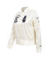 ფოტო #4 პროდუქტის Men's Cream Chicago Cubs Cooperstown Collection Pinstripe Retro Classic Full-Button Satin Jacket