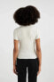 Kadın T-shirt Kırık Beyaz K7064az/wt32