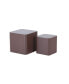Фото #2 товара MDF Nesting Table Set Of 2 Chocolate Brown