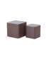 MDF Nesting Table Set Of 2 Chocolate Brown