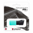 Фото #6 товара Kingston DataTraveler Exodia M - 256 GB - USB Type-A - 3.2 Gen 1 (3.1 Gen 1) - Slide - 10 g - Black - Turquoise