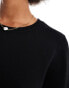 Фото #2 товара Vero Moda Tall round neck knitted jumper In black