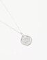 ASOS DESIGN sterling silver necklace with St Chris pendant in silver