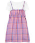 Фото #11 товара Kid Plaid 2-Piece Dress Made With LENZING™ ECOVERO™ 7