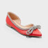 Фото #1 товара Women's Juliette Bow Ballet Flats - A New Day Red 6.5