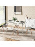 Фото #3 товара Стул для кухни с стеклянным прямоугольным столом Slickblue modern с металлическими ножками