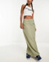 Фото #1 товара Vero Moda cargo midi skirt in stone