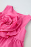 Фото #3 товара Платье из поплина с цветочным принтом ZARA