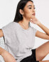 Фото #4 товара Vero Moda t-shirt with scoop neck in light grey