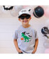 Фото #2 товара Toddler Boys Trick Rawr Treat Halloween Short Sleeve T-Shirt