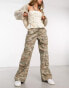 Cotton On relaxed cargo pants in camo wash