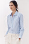 Zw collection striped poplin shirt