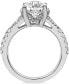 ფოტო #3 პროდუქტის Certified Lab Grown Diamond Oval Split Shank Engagement Ring (3-1/2 ct. t.w.) in 14k Gold