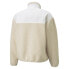 Puma Ami X Sherpa Full Zip Jacket Mens Beige Casual Athletic Outerwear 53599867