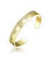 Фото #1 товара RA Gold Plated with Cubic Zirconias Cuff Bracelet