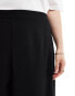 Фото #2 товара Noisy May Curve wide leg elasticated waist trouser in black