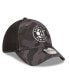 Men's Charcoal, Black Brooklyn Nets Camo 39THIRTY Flex Hat