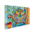 Фото #2 товара Oxana Ziaka 'Judaica Folk Owl' Canvas Art - 24" x 18" x 2"