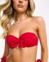 Фото #8 товара & Other Stories wire bow bikini top in red