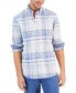 Фото #1 товара Men's Lima Plaid Long Sleeve Button-Down Oxford Shirt, Created for Macy's
