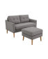 Astrid 56" 2-Pc. Loveseat and Ottoman Set