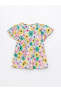 Фото #2 товара Платье для малышей LC WAIKIKI Цветочное платье с коротким рукавом для девочки Baby Bisiklet Yaka