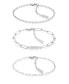 ფოტო #1 პროდუქტის Women's Stainless Steel Chain Bracelet Gift Set, 3 Piece