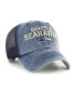 ფოტო #3 პროდუქტის Men's '47 College Navy Seattle Seahawks Drumlin Trucker Clean Up Snapback Hat