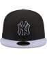Фото #3 товара Men's Black New York Yankees Side Patch 59FIFTY Fitted Hat