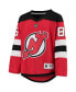 Фото #3 товара Футболка для малышей OuterStuff красная New Jersey Devils Jack Hughes