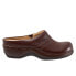 Фото #2 товара Softwalk Amber S2218-210 Womens Brown Narrow Leather Clog Sandals Shoes