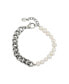 Фото #2 товара PAGE Pearl and Chain Bracelet