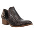 Фото #2 товара Diba True Shy Town Croc Round Toe Cowboy Booties Womens Brown Casual Boots 54658