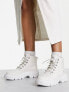 Timberland greyfield fabric boots in white