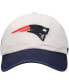 ფოტო #2 პროდუქტის Men's Cream, Navy New England Patriots Sidestep Clean Up Adjustable Hat
