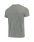 Фото #4 товара Men's Heathered Gray Pitt Panthers Vintage-Like Logo Tri-Blend T-shirt