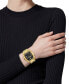 ფოტო #5 პროდუქტის Women's Swiss Gold Ion-Plated Stainless Steel Bracelet Watch 45x36mm