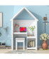 Фото #9 товара House-Shaped Desk With A Cushion Stool, White