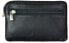 Leather mini wallet-key ring 7289 black