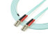 Фото #5 товара Fiber Optic Cable - 10 Gb Aqua - Multimode Duplex 50/125 - LSZH - LC/LC - 2 m~2m (6ft) LC/UPC to LC/UPC OM3 Multimode Fiber Optic Cable - Full Duplex 50/125µm Zipcord Fiber - 100G Networks - LOMMF/VCSEL -