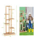 6 Tier 7 Potted Plant Stand Rack Bamboo Display Shelf for Patio Yard
