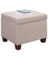 Фото #3 товара 21.75" Faux Linen Madison Storage Ottoman