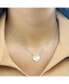 Фото #2 товара Fluted Gold Single Heart Necklace 14K Gold