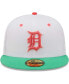 ფოტო #2 პროდუქტის Men's White, Green Detroit Tigers 1984 World Series Watermelon Lolli 59Fifty Fitted Hat