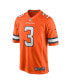 Фото #3 товара Men's Russell Wilson Orange Denver Broncos Alternate Game Jersey