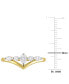 ფოტო #6 პროდუქტის Oval Diamond Engagement Ring (1/3 ct. t.w.) in 14k Gold